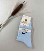 جوراب نایک آبی روشن