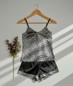 تاپ و شلوارک پلنگی