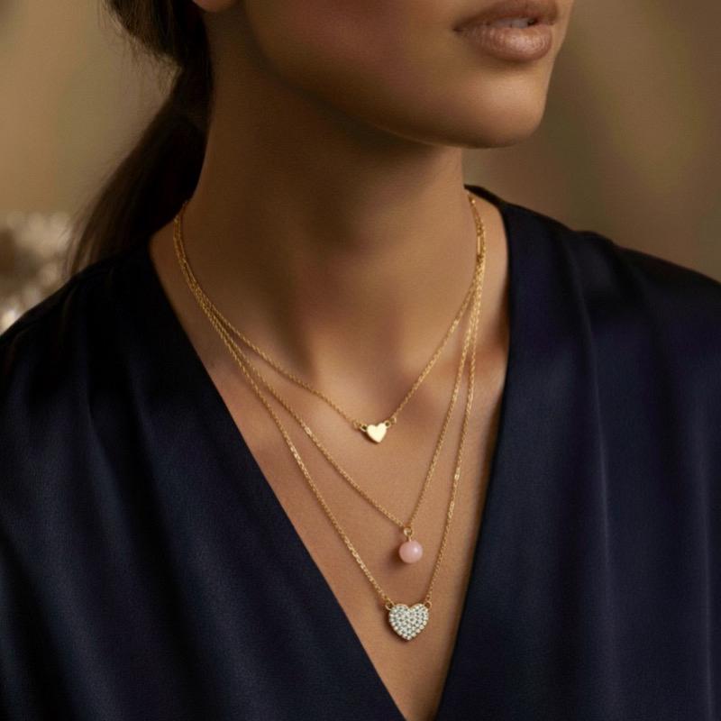 گردنبند سه لاین طلایی