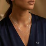 گردنبند سه لاین استیل