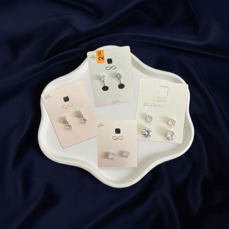 گوشواره نگین دار زیرکونیوم