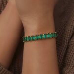 ست انگشتر و دستبند زمرد باگت