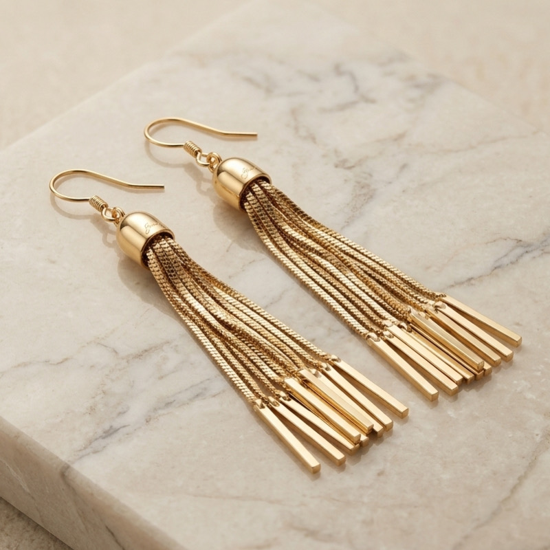 گوشواره آویز زنانه آبشاری