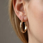 گوشواره حلقه ای زنانه طلایی