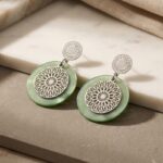 گوشواره زنانه خورشیدی رزین