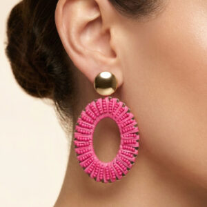 گوشواره زنانه طرح بافت