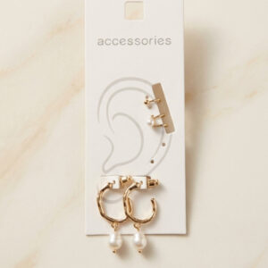 پک گوشواره زنانه طرح مروارید