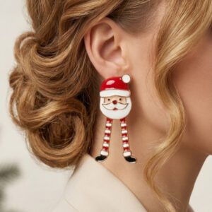 گوشواره کریسمسی طرح بابانوئل