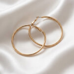 گوشواره حلقه ای زنانه طلایی