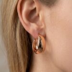 گوشواره حلقه ای زنانه طلایی