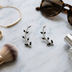 گوشواره میخی زنانه گندمی استیل