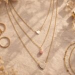 گردنبند زنانه مدل سه لاین قلب