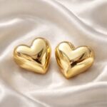 گوشواره میخی زنانه مدل قلب