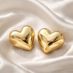 گوشواره میخی زنانه مدل قلب