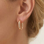 گوشواره زنانه طرح هوپ نعل