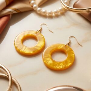 گوشواره زنانه رزین کد 17