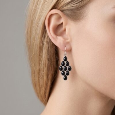 گوشواره آویز زنانه طرح خوشه ای