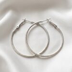 گوشواره حلقه ای زنانه شاین دار