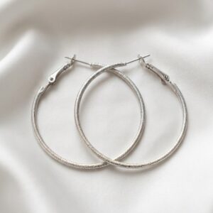 گوشواره حلقه ای زنانه شاین دار