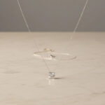 گردنبند زنانه تک نگین زیرکونیوم