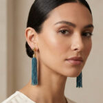 گوشواره آویز زنانه آبشاری