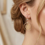 گوشواره زنانه آویز دایره‌ ای