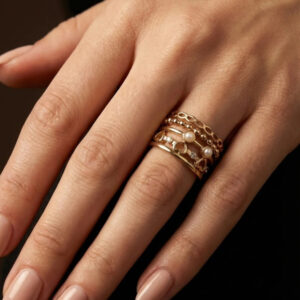 انگشتر زنانه پورتفینو پنج لاین