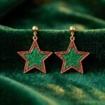 گوشواره زنانه ستاره کریسمسی