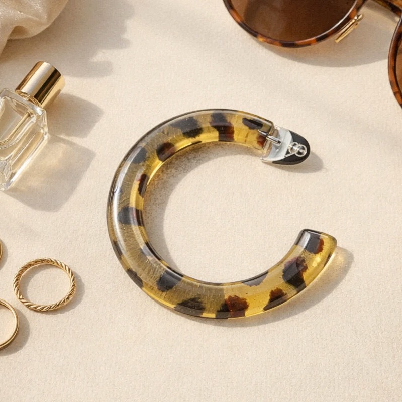 گوشواره حلقه ای زنانه پلنگی