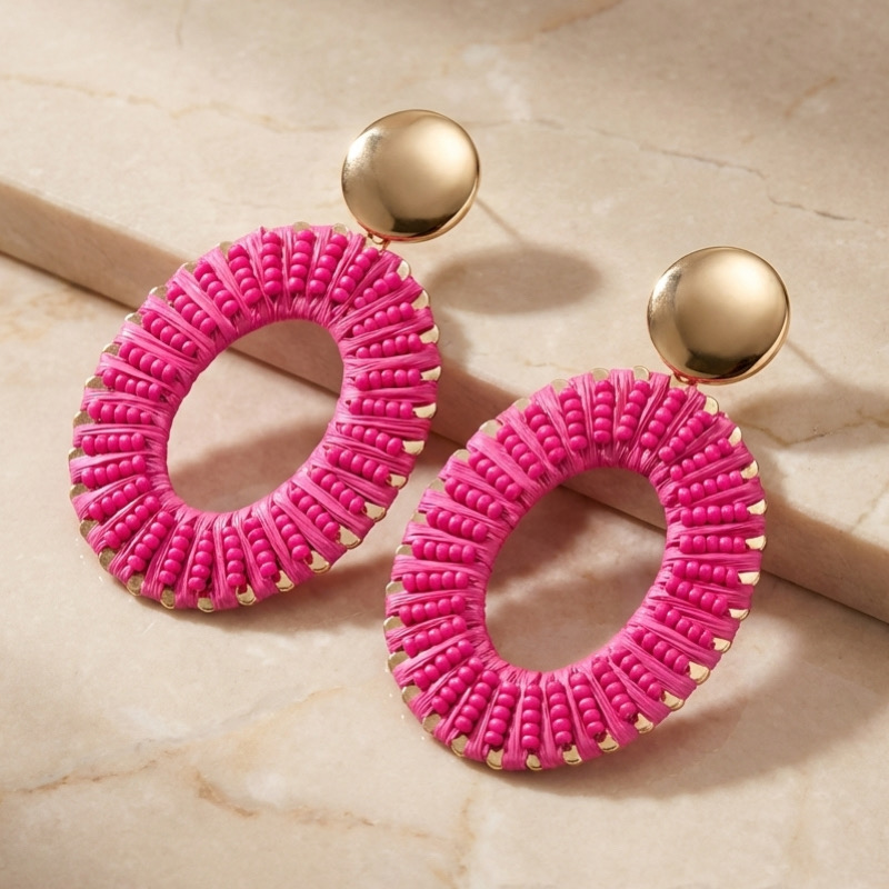 گوشواره زنانه طرح بافت